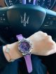 Replica Audemars Piguet Royal Oak Chronograph Watch Purple Rubber Diamond Bezel For Lady (1)_th.jpg